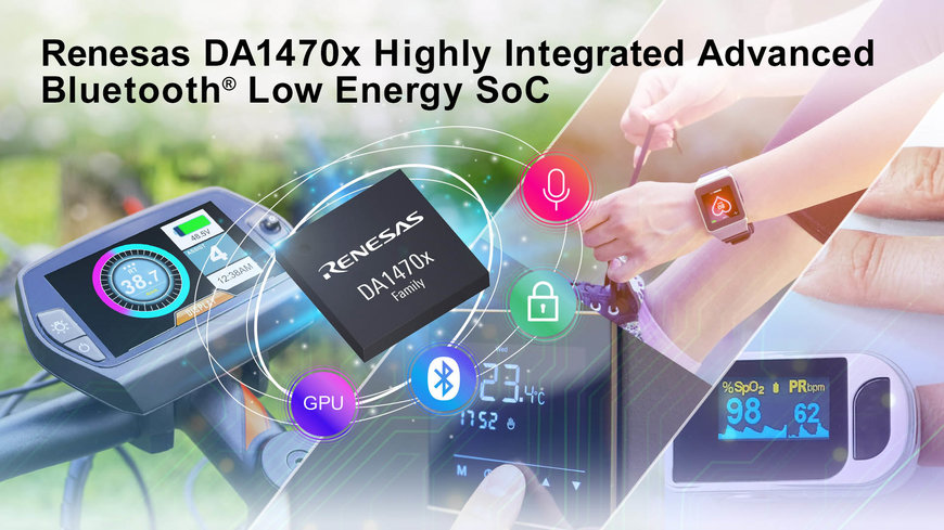 Renesas Launches World’s Most Highly Integrated Advanced Bluetooth Low Energy SoC